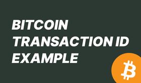 Bitcoin Transaction ID Example