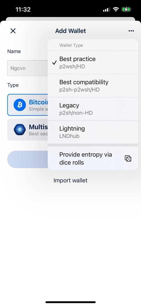 Wallet types