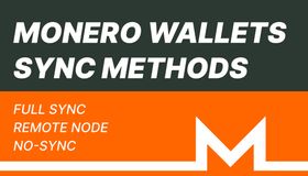 Monero Wallets Sync Methods: Full Sync, Remote Node, and No-Sync