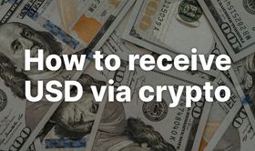 How to receive USD via crypto?