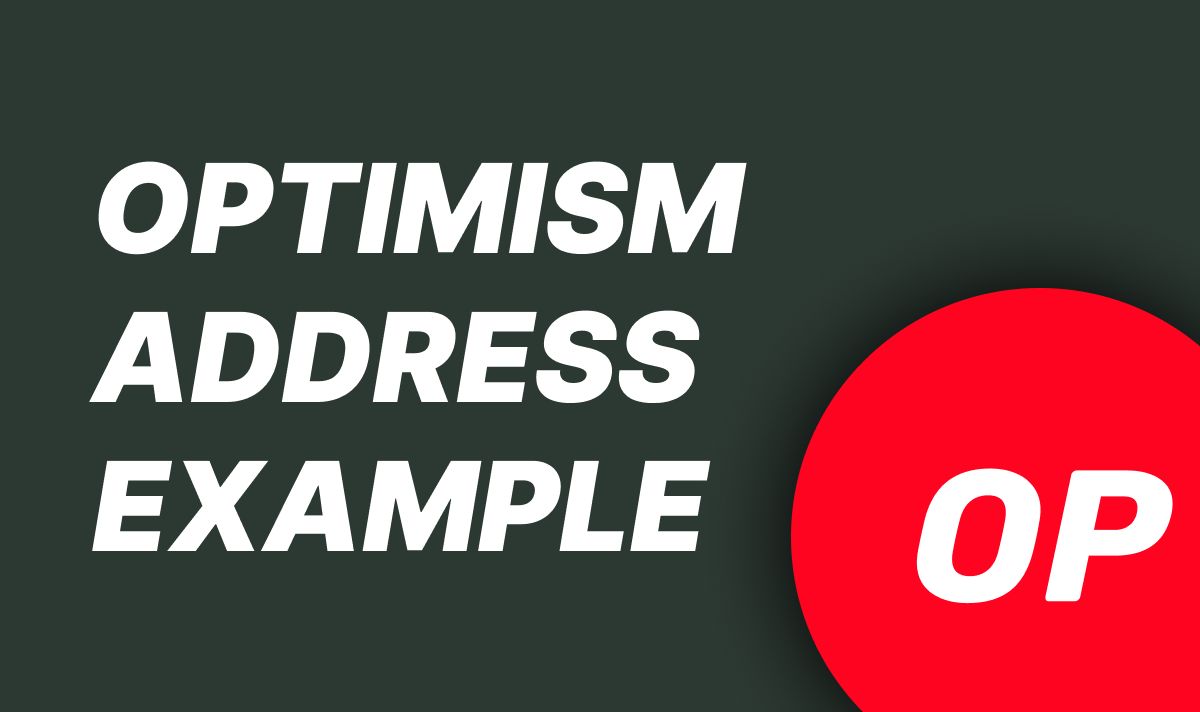 Optimism address example | Coin Wallet
