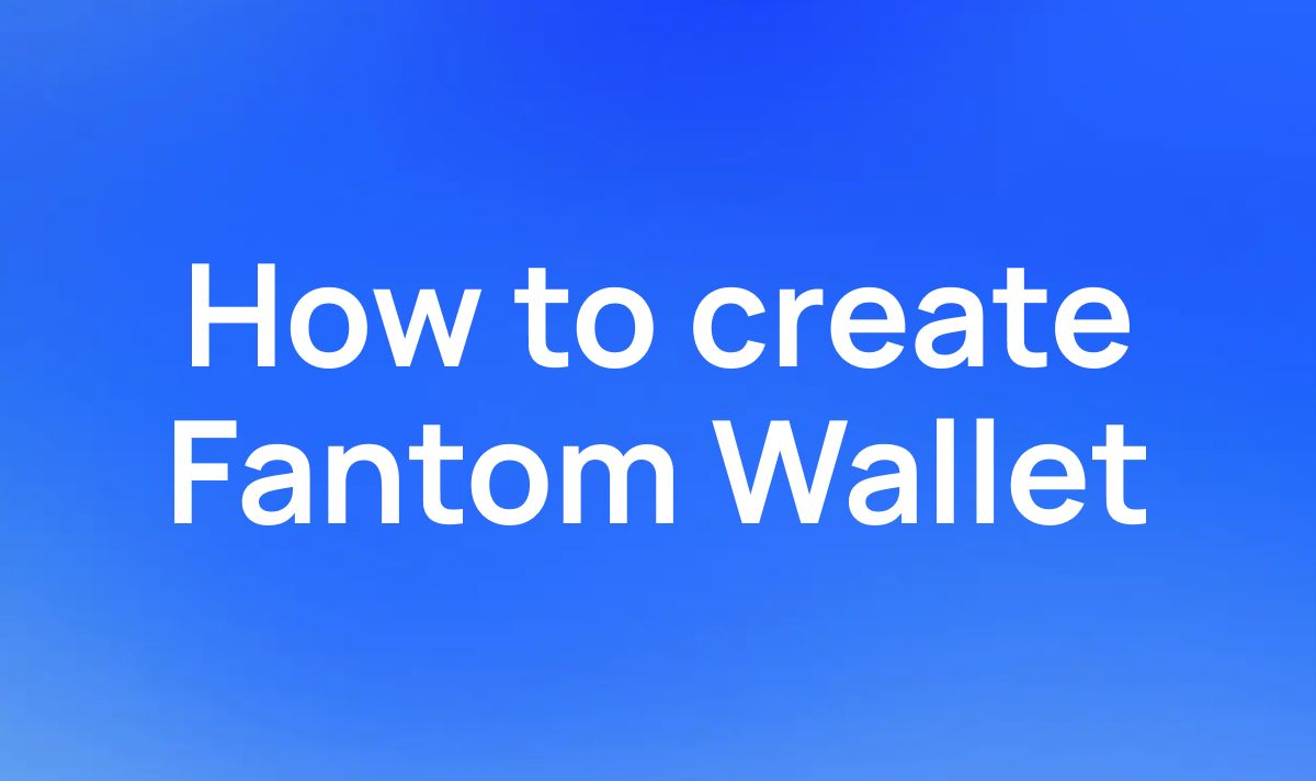 How to create Fantom wallet | Coin Wallet