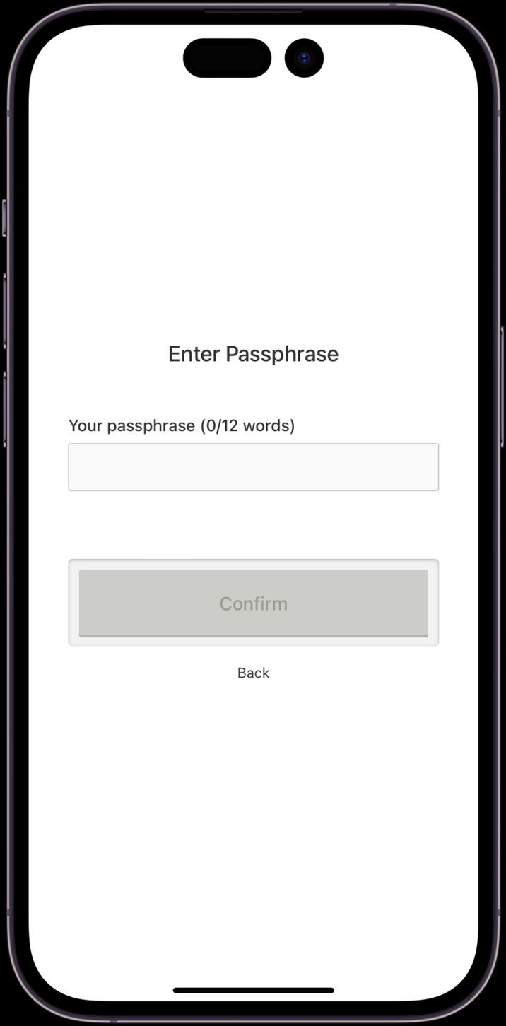 Importing an Existing Wallet