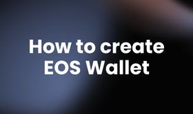 How to create EOS wallet