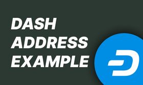 Dash address example