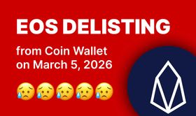 EOS will be delisted from Coin Wallet on March 5, 2026