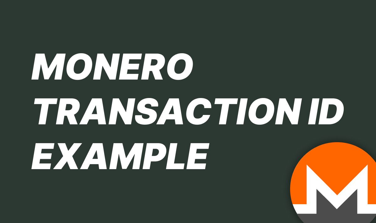 Monero Transaction ID Example | Coin Wallet