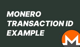 Monero Transaction ID Example