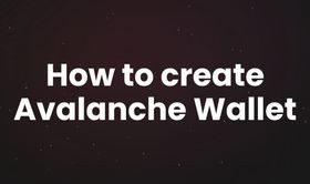 How to create Avalanche wallet